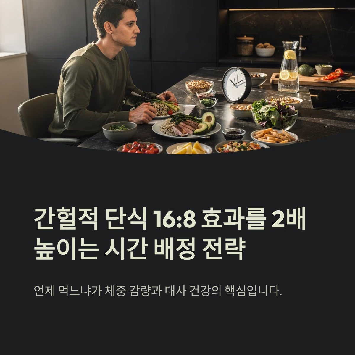간헐적 단식 16:8 효과를 2배 높이는 시간 배정 전략