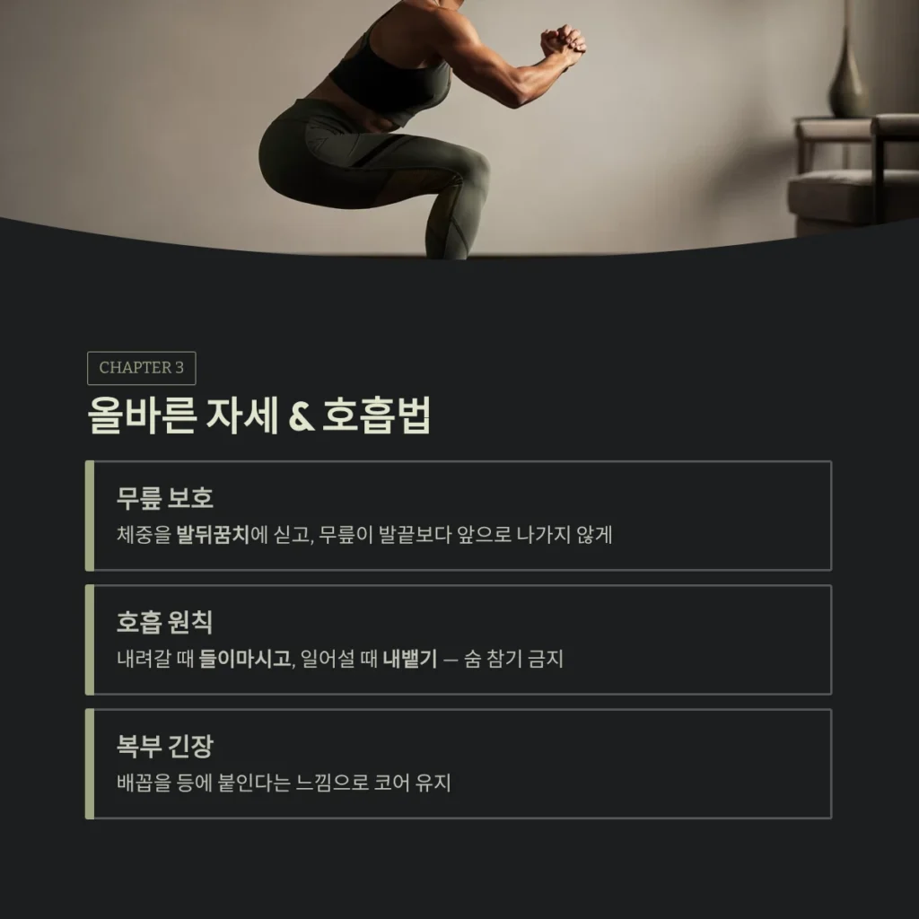 올바른 자세 & 호흡법