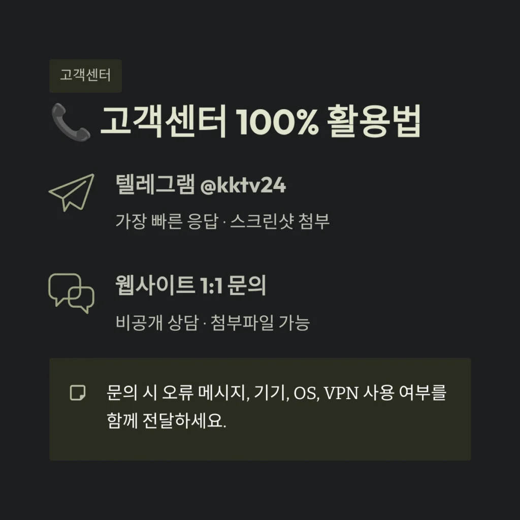 고객센터 100% 활용법