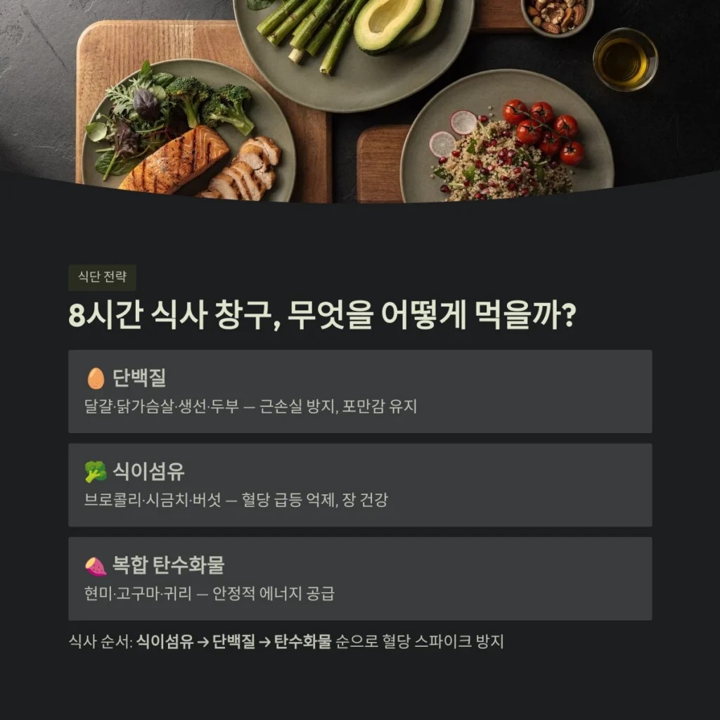 8시간 식사 창구, 무엇을 어떻게 먹을까?