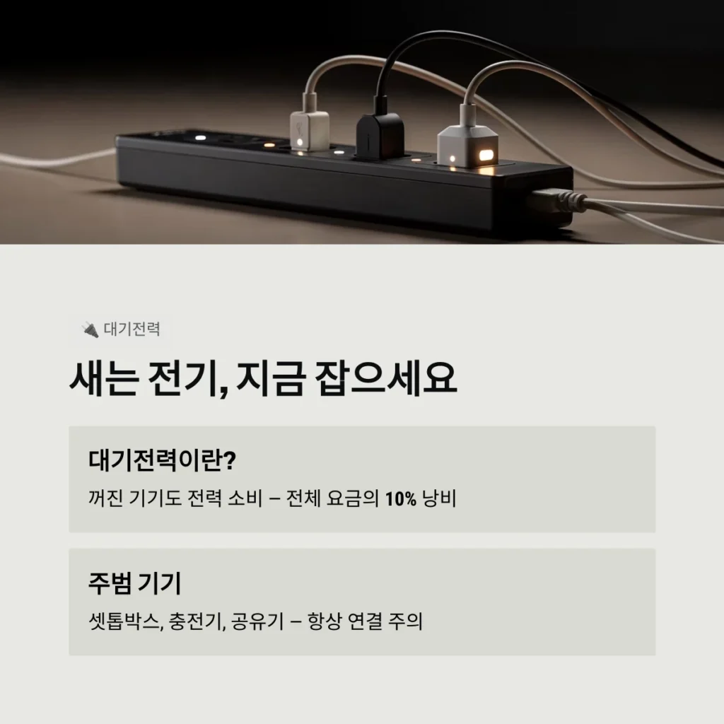 전기요금 절약, 현명한 에너지 사용으로 가계 부담 줄이는 방법 2 전기요금 절약 새는 전기, 지금 잡으세요