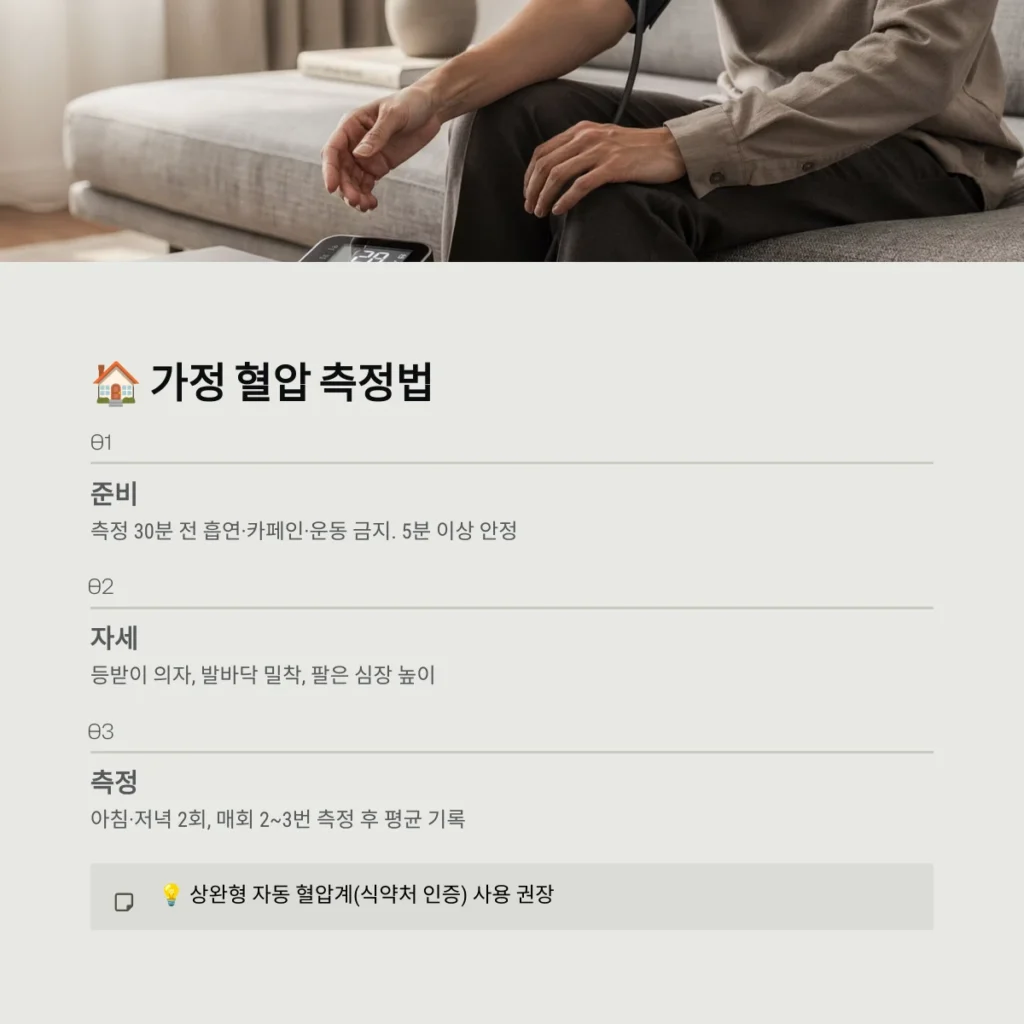 가정 혈압 측정법