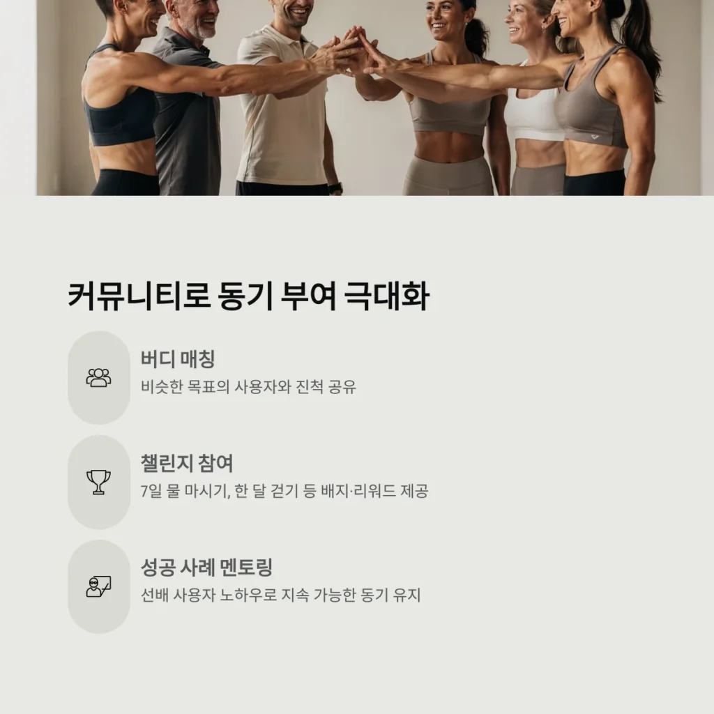 오늘건강 앱으로 스마트하게 건강 관리 시작하기: 핵심 기능부터 활용 팁까지 5 커뮤니티로 동기 부여 극대화