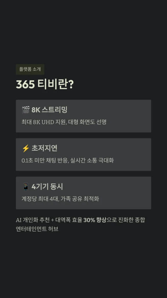 365 티비 완벽 활용 가이드: 2026년 최신 스트리밍 트렌드와 끊김 없는 시청 팁 2 365 티비란?