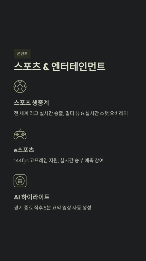 365 티비 완벽 활용 가이드: 2026년 최신 스트리밍 트렌드와 끊김 없는 시청 팁 3 스포츠 생중계