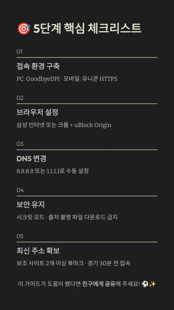 2026 북중미 월드컵 무료 중계: 블랙티비 최신 주소 및 GoodbyeDPI 우회법 완벽 가이드 6 5단계 핵심 체크리스트