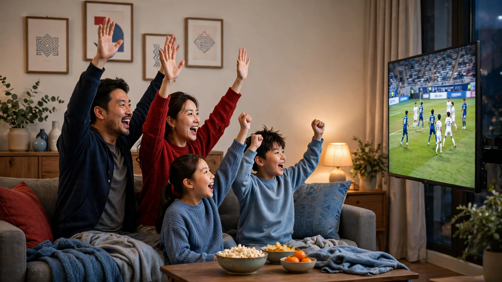 해외축구 실시간 무료 시청 방법|돈 안 쓰고 합법으로 보는 6가지 루트 (2026) 3 TV 지상파 채널로 국가대표 축구 경기를 보는 거실