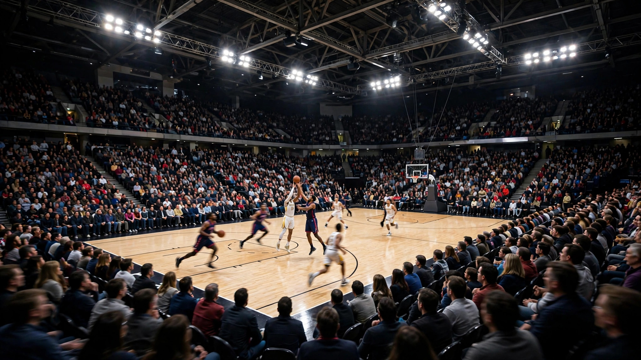 KBL 프로농구·V리그 프로배구 2026-2027 시즌 중계 어디서 볼까? 합법 시청 가이드 2 KBL 프로농구 경기장 야간 경기 장면