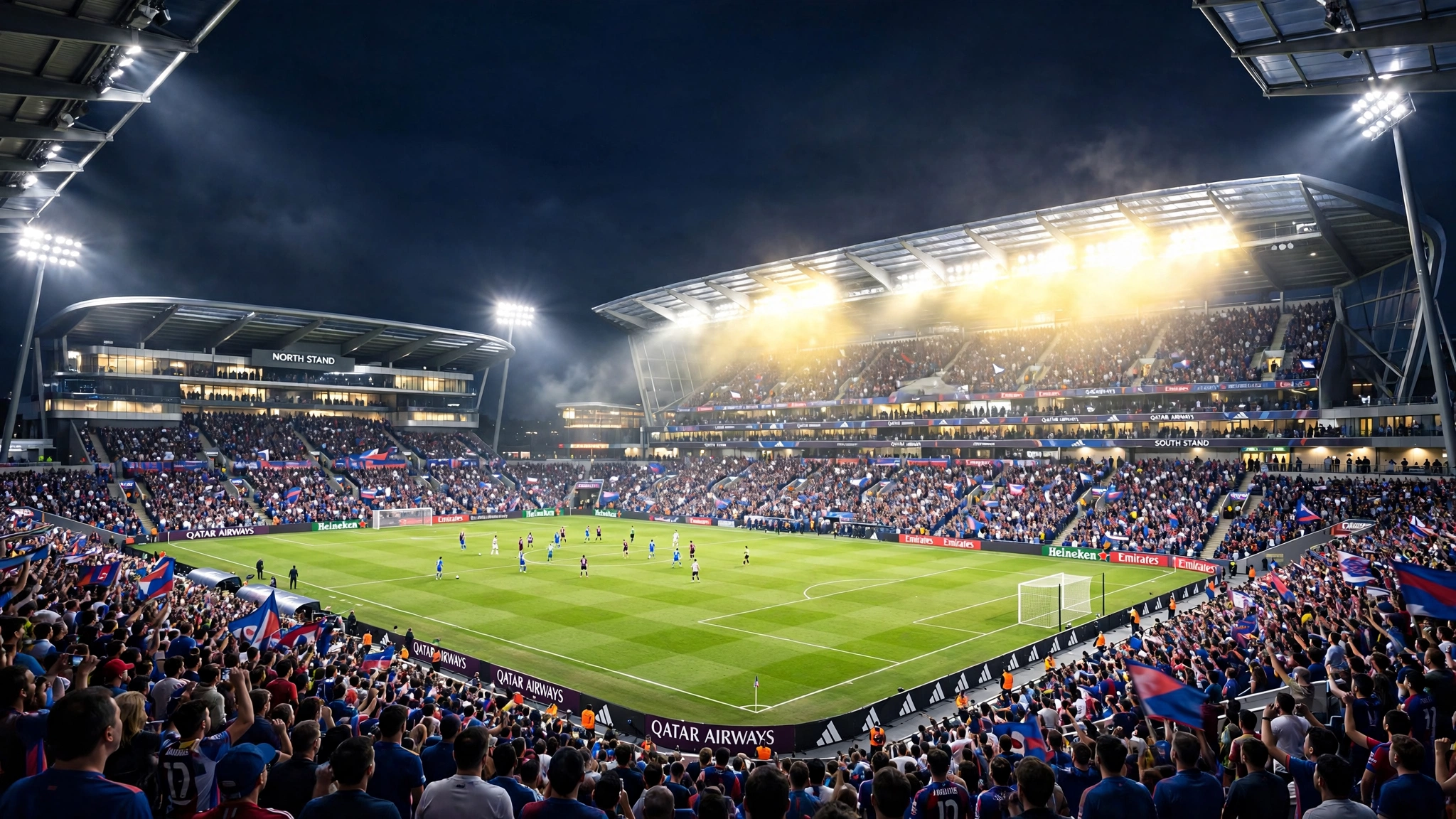 손흥민 LAFC 경기 중계 보는 법|애플TV 구독 하나로 전 경기 보는 법 (2026) 4 야간 조명 아래 축구 스타디움 전경